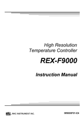 Rkc Instrument REX-F9000 Instruction Manual