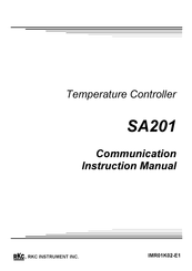 Rkc Instrument SA201 Instruction Manual
