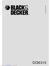 Black & Decker DCM310 Manual