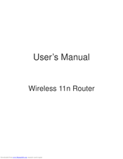 Aceex 11n Wireless Router User Manual