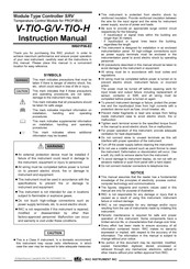 RKC INSTRUMENT V-TIO-G Instruction Manual