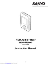 Sanyo HDP-M3000 Instruction Manual