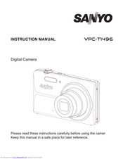 Sanyo VPC-T1496 Instruction Manual