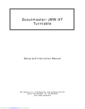 VPI Scoutmaster JMW-9T Setup & Instruction Manual