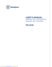Westinghouse VR-2418 User Manual