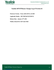 Yealink SIP-T28 Owner's Manual