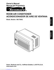 KENMORE 580.75052 Owner's Manual