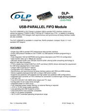 DLP Design USB-Parallel FIFO Module DLP-USB245R User Manual