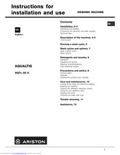 Ariston AQ7L 05 U Instructions For Installation And Use Manual