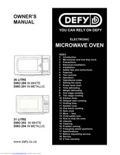 DEFY 291 Owner's Manual