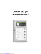 Denver EBO-701 Instruction Manual