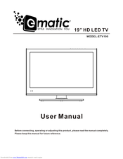 Ematic ETV190 User Manual