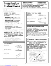 GE SBSD227FWW Installation Instructions Manual