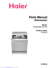 Haier HDW300SS Parts Manual