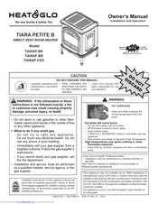 Heat & Glo TIARA PETITE B TIARAP-BK Owner's Manual