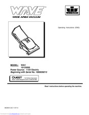 Windsor WAV Operating	 Instruction
