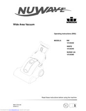Windsor NUWAV UA Operating Instructions Manual