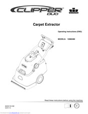 Windsor Clipper Duo 10080480 Operating Instructions Manual