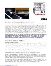 Korg OASYS CX-3 Manuald Tour