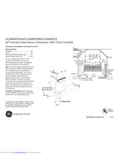 GE GLDA696FSS Dimensions And Installation Information