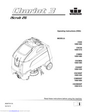 Windsor Chariot 3 Iscrub 26 Csm26 Manuals Manualslib