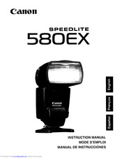 Canon Speedlite 58OEX Instruction Manual