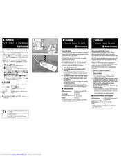 Canon RS-80N3 Instructions
