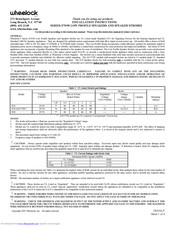 Wheelock E70 Installation Instructions