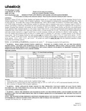 Wheelock ET90-2415C Installation Instructions Manual