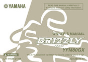Yamaha Grizzly 80 YFM80GX Owner's Manual