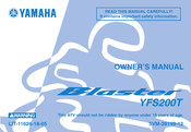 Yamaha BLASTER YFS200T Owner's Manual