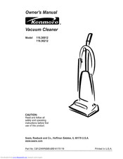 KENMORE 116.30012 Owner's Manual