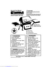 KENMORE Liquid propane gas grill Use And Care Manual
