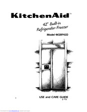 KitchenAid 4KSRF42D Use And Care Manual