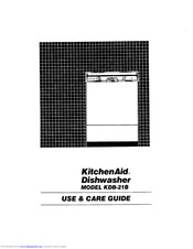 KitchenAid KDB-21B Use & Care Manual