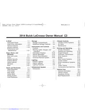 Buick 2014 LaCrosse Owner's Manual