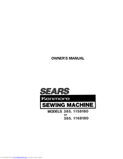 KENMORE Sears 385.1158180 Owner's Manual