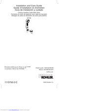 Kohler K-7116 Installation And Care Manual