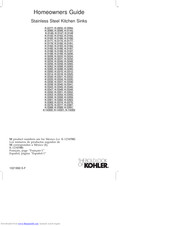 Kohler K-14301 Homeowner's Manual