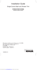 Kohler K-T16115 Installation Manual