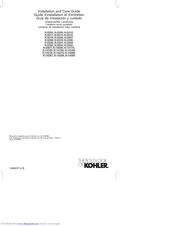 Kohler K-2214 Installation And Care Manual