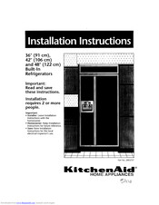 KitchenAid 2003757 Installation Instructions Manual
