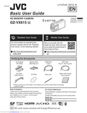 JVC EVERIO GZ-VX815 User Manual