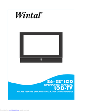 Wintal TFT LCD TV 26-32'' Operation Manual