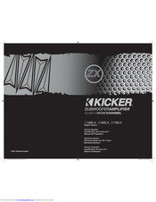 Kicker ZX500.1 Owner's Manual
