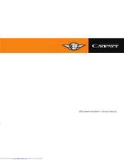 Cadence QRS Series Owner's Manual