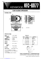 Kenwood KFC-6977 Specification