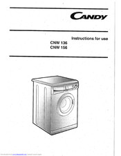 Candy CNW 136 Instructions For Use Manual