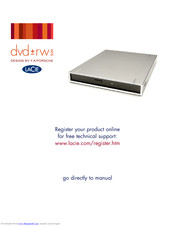 Lacie 301231 - Firewire Slim DVD±RW Drive User Manual