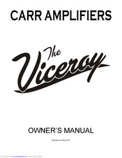 Carr The Viceroy Amp Owner's Manual